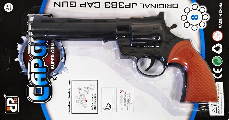 Pištoľ revolver na kapsle 8 rán 23cm