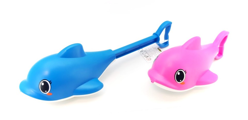 Vodná pištoľ delfín 20cm - modrá