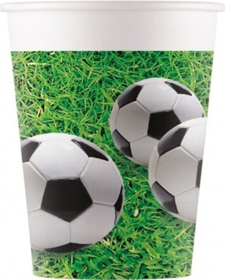 Futbal - Kelímky Eko papierové - Futbal 200 ml, 8 ks