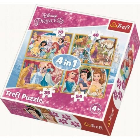 Puzzle Trefl 4 v 1 Princess 28,5x22,5cm