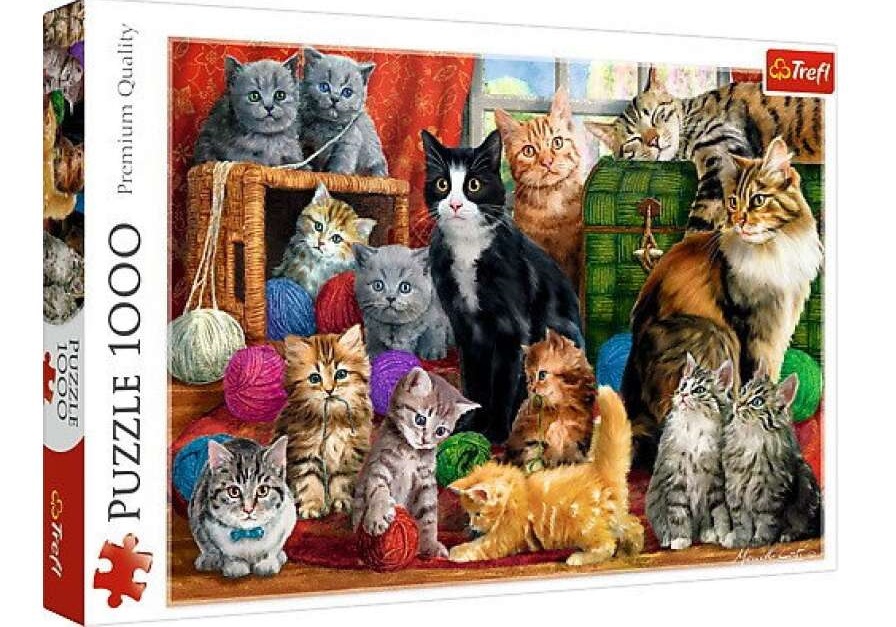Trefl Puzzle 1000 Stretnutie mačiek