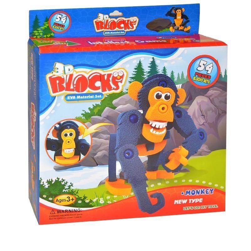 Puzzle 3D Šimpanz