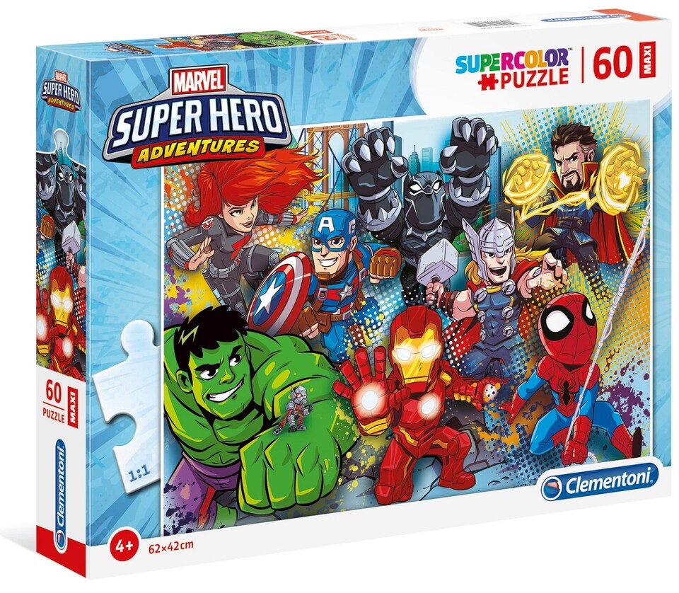 Clementoni Puzzle 60 Maxi Super Hero Adventures