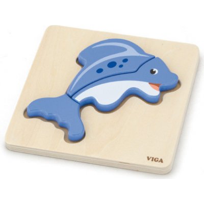 Viga Puzzle pre najmenších Delfín