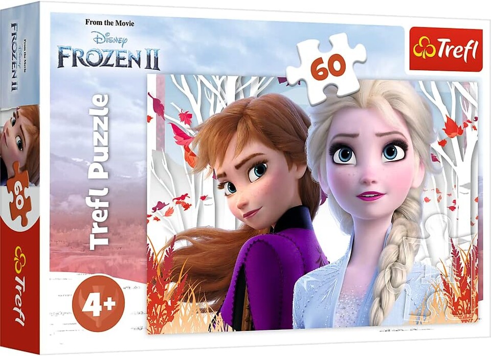 Trefl Frozen II puzzle kúzelný svet Anny a Elsy 60 dielikov