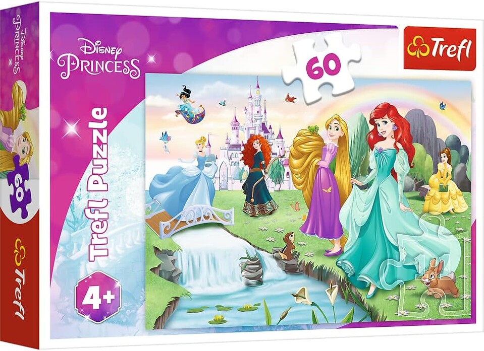 Trefl Puzzle Zoznámte sa s Disney princeznami 60 dielikov