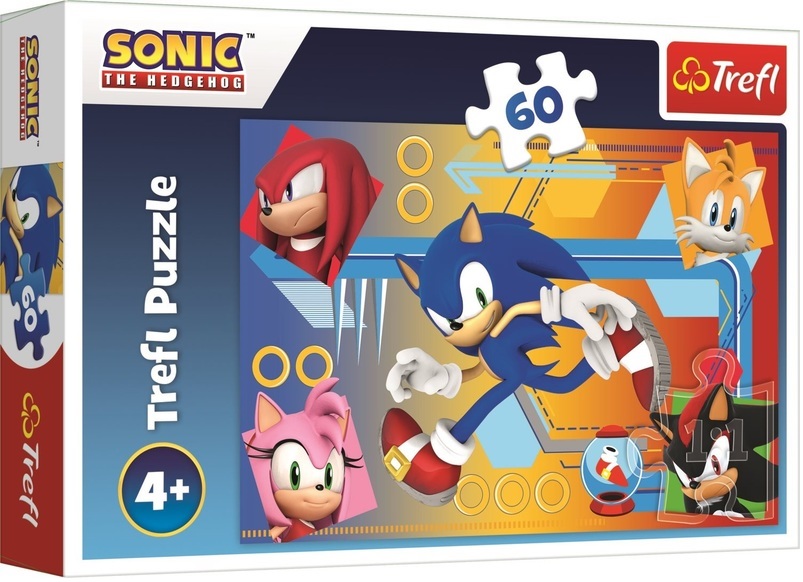 Trefl puzzle Sonic v akci 60 dielikov