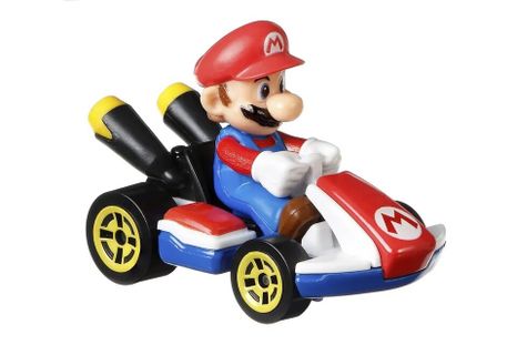 Mattel Hot Wheels autíčko Mariokart Mario 6cm