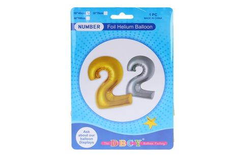 Balónik v tvare čísla 2