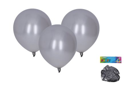 Balóny strieborné 30cm/10ks