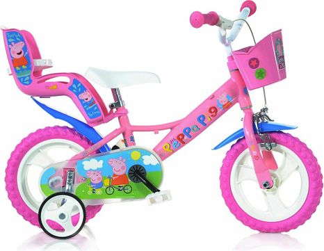 DINO Bikes - Detský bicykel 12" 124RLPGS Pepa Pig