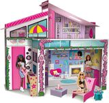 Lisciani Barbie letná vila (z tvrdého papiera) s bábikou