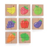 Drevené magnetické puzzle ovocie