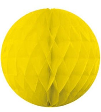 Ozdobná dekoračná guľa, žltá 30cm