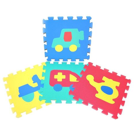 Mäkké puzzle bloky dopravné prostriedky 30cm