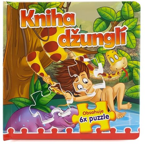 Leporelo s puzzle Kniha džunglí
