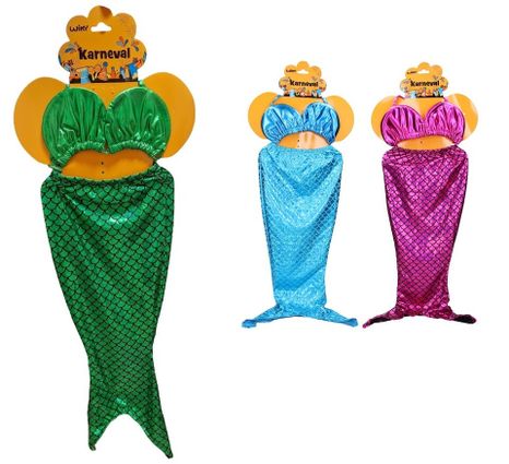 Karnevalový kostým morská panna/3farby