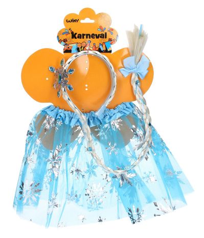 Set karneval princezná modrá 30cm