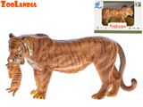 Zoolandia tiger/tigrica s mláďaťom 15cm v krabičke