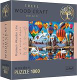 Trefl Drevené puzzle 1000 - Farebné balóny