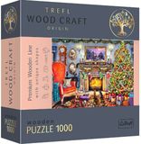 Trefl Drevené puzzle 1000 - Pri krbe