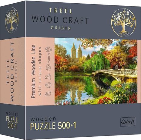 Trefl Drevené puzzle 501 - Central Park, Manhattan, New York