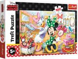 Trefl Puzzle 100 Minnie v salóne krásy Disney Minnie