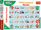 Trefl Vzdelávacie puzzle 30 dielikov - Treflíci spoznávajú abecedu CZ