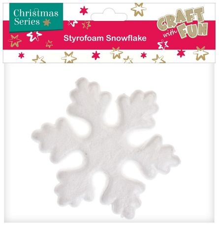 Vianočná dekorácia Snehová vločka polystyrénová