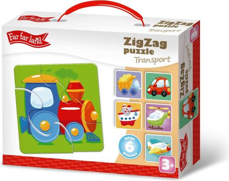 ZigZag puzzle dopravné prostriedky