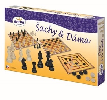 Detoa Šachy a Dáma spoločenská hra