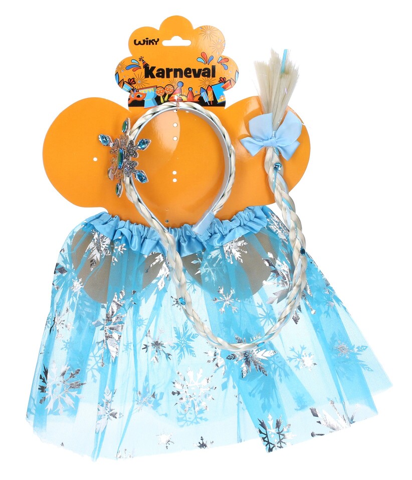 Set karneval princezná modrá 30cm
