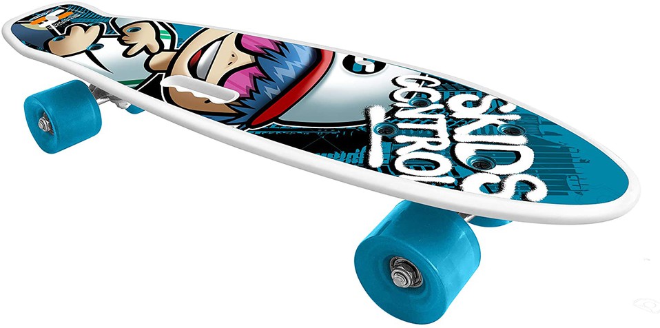 Skateboard Skids Control modro-biely 55x14,5cm