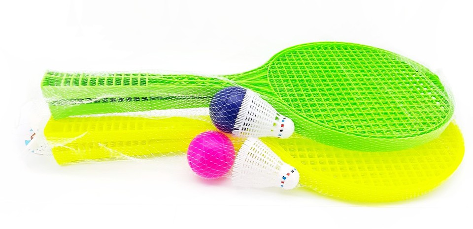 Soft tenis set 49cm - zelený