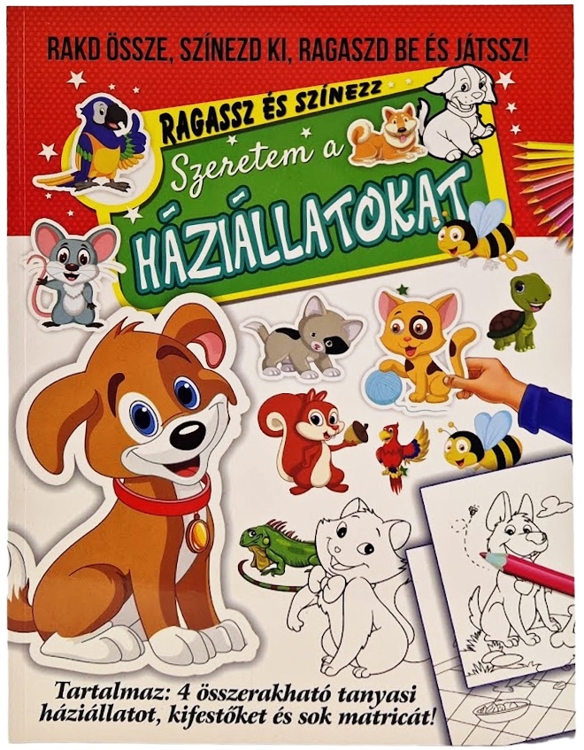 Szeretem a háziállatokat foglalkoztató füzet ( Maďarská verzia )