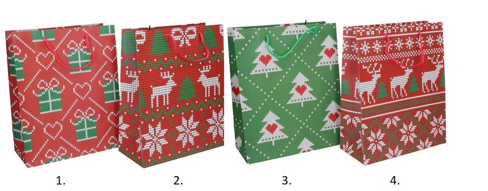 Vianočná darčeková taška 32x26x12cm - 3