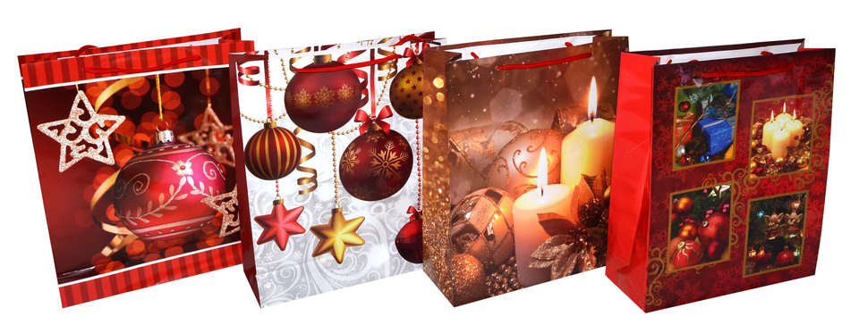 Vianočná darčeková taška 32x26x9 cm