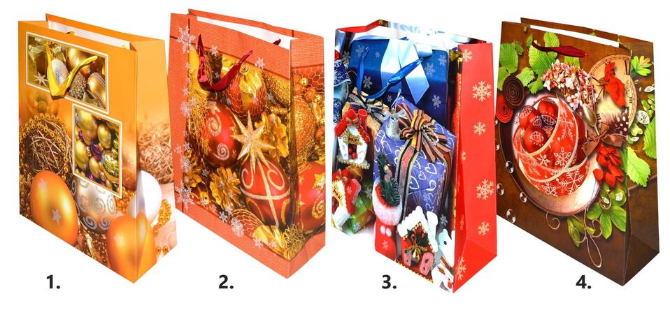 Vianočná darčeková taška 32x26x10cm - 4