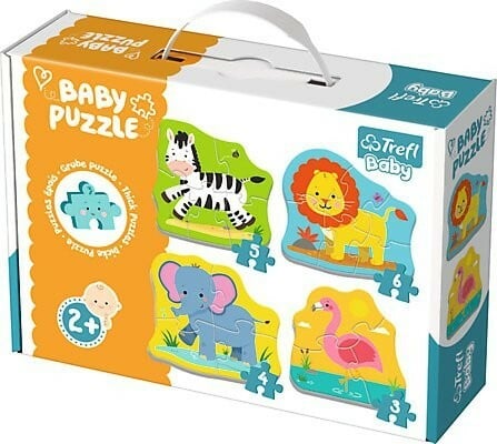 Baby puzzle Zvířata na safari 4v1 - autor neuvedený