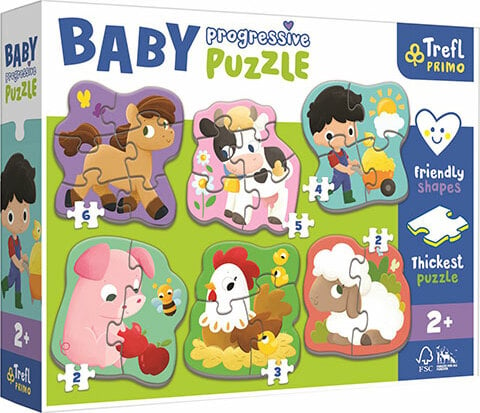 Baby puzzle Farma 6v1 - autor neuvedený