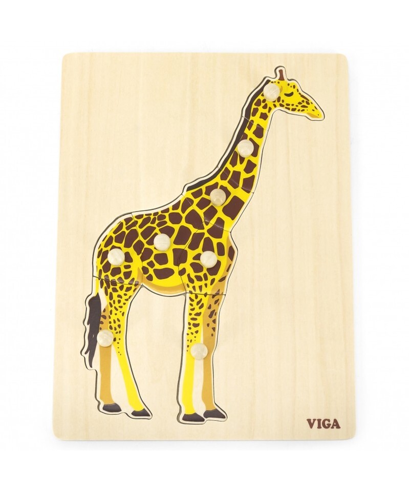 Viga Drevená vkladačka Žirafa 8ks