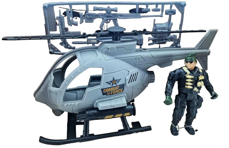 Vojenská sada Special Combat s vrtuľníkom 21cm
