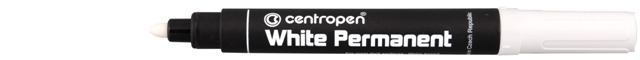 Značkovač Centropen 2,5mm , biely